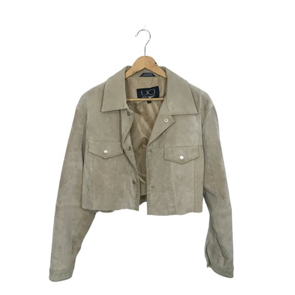 Vintage Cropped Suede Jacket - Picture 2 of 15